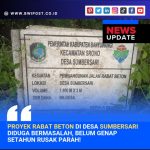 Proyek Rabat Beton Didesa Sumbersari Diduga Bermasalah, Belum Genap Setahun Rusak Parah!